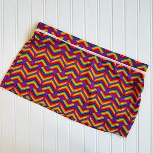 Rainbow Pride Heart Purple Stretch Mini Skirt